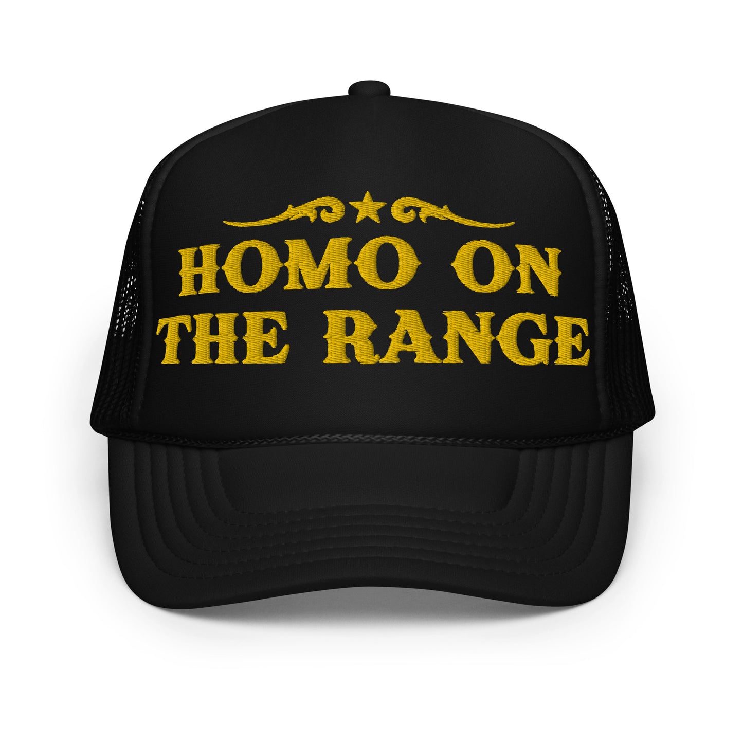 'The Range' Embroidered Trucker Hat