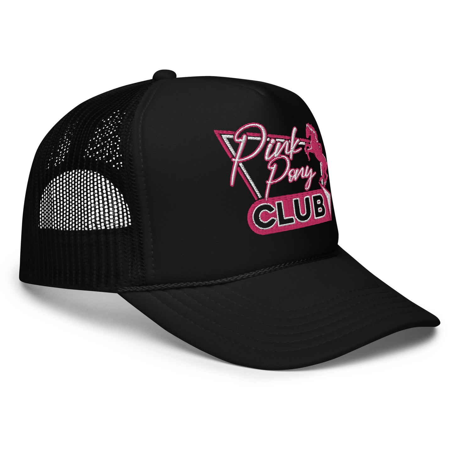 'Pink Pony' Embroidered Trucker Hat