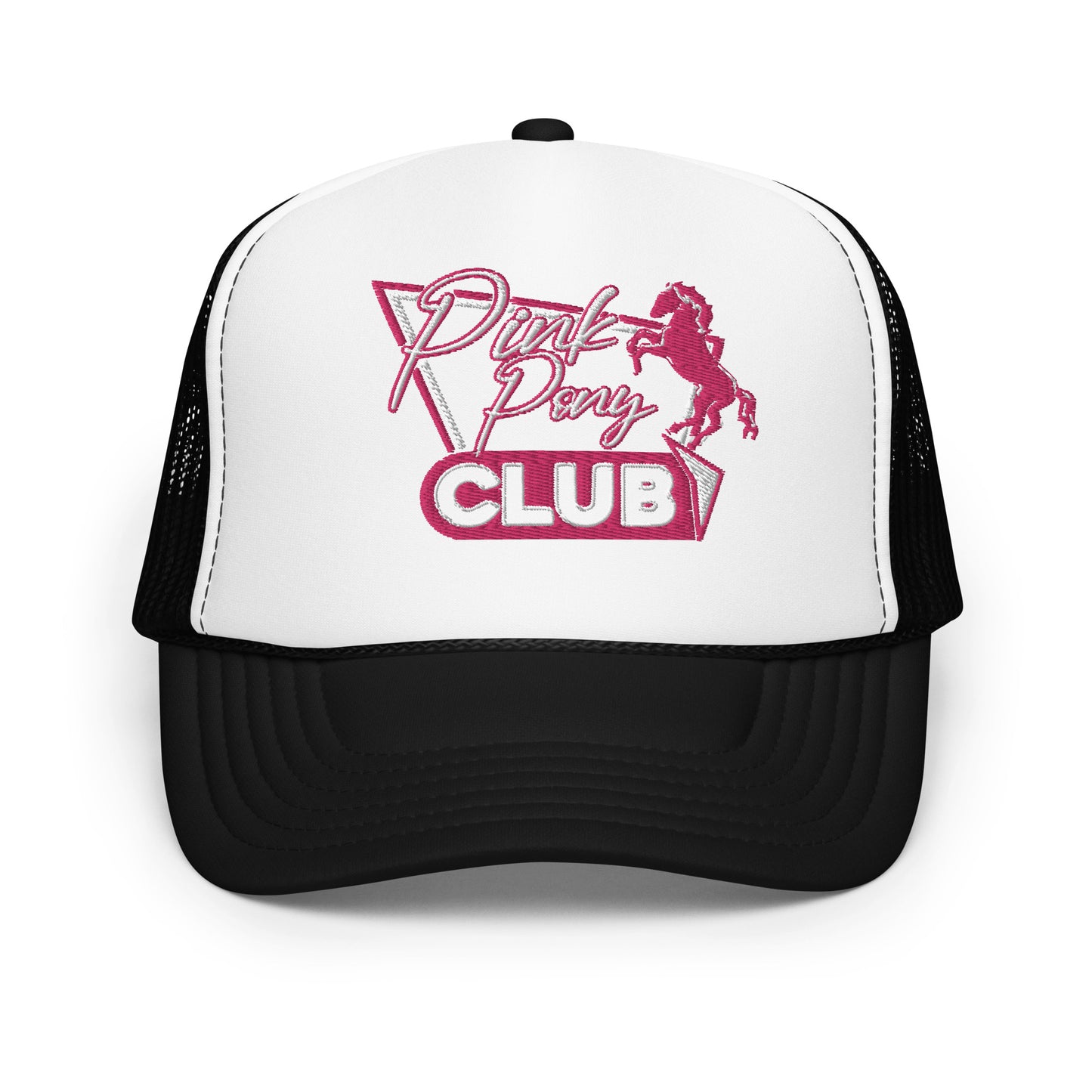 'Pink Pony' Embroidered Trucker Hat