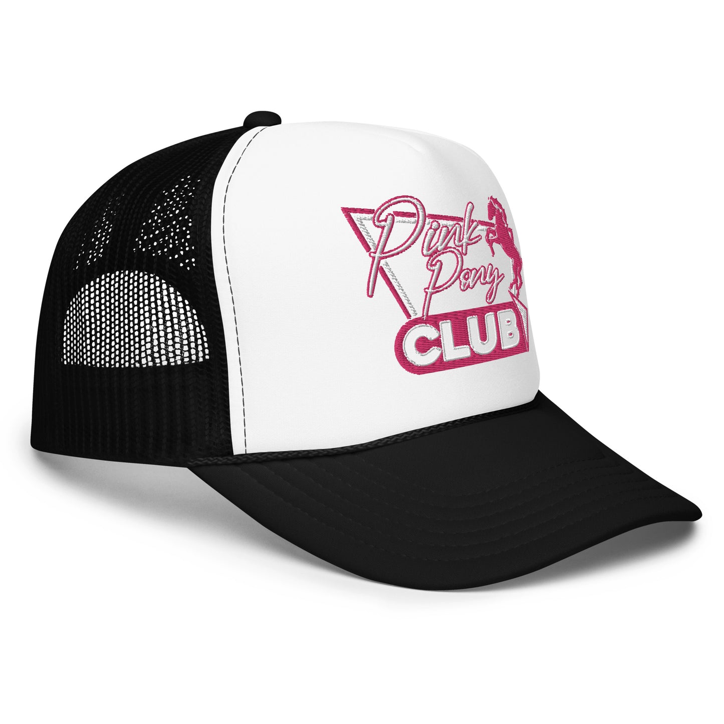 'Pink Pony' Embroidered Trucker Hat