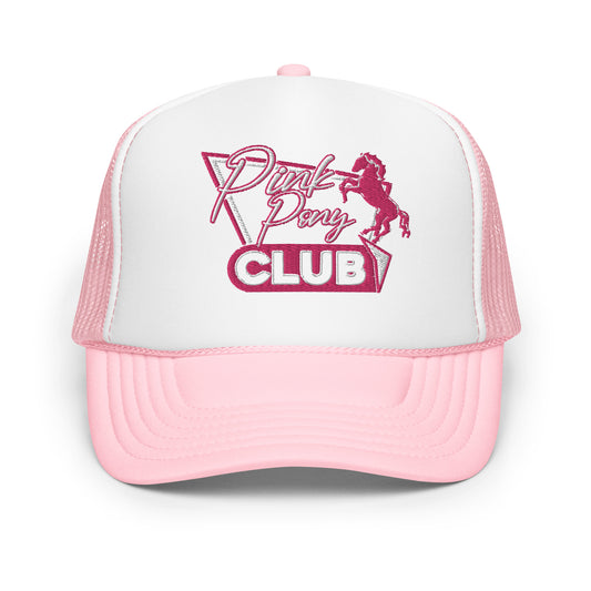 'Pink Pony' Embroidered Trucker Hat