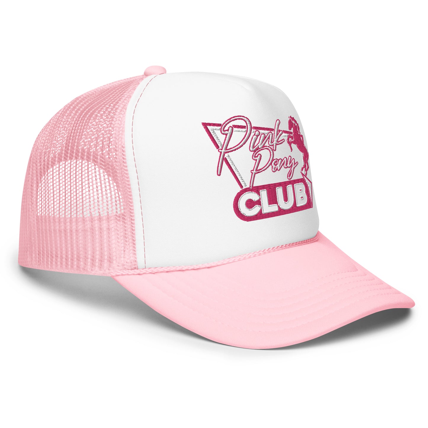 'Pink Pony' Embroidered Trucker Hat