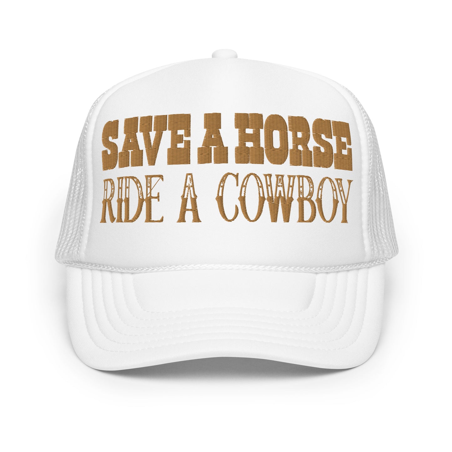 'Save a Horse' Embroidered Trucker Hat