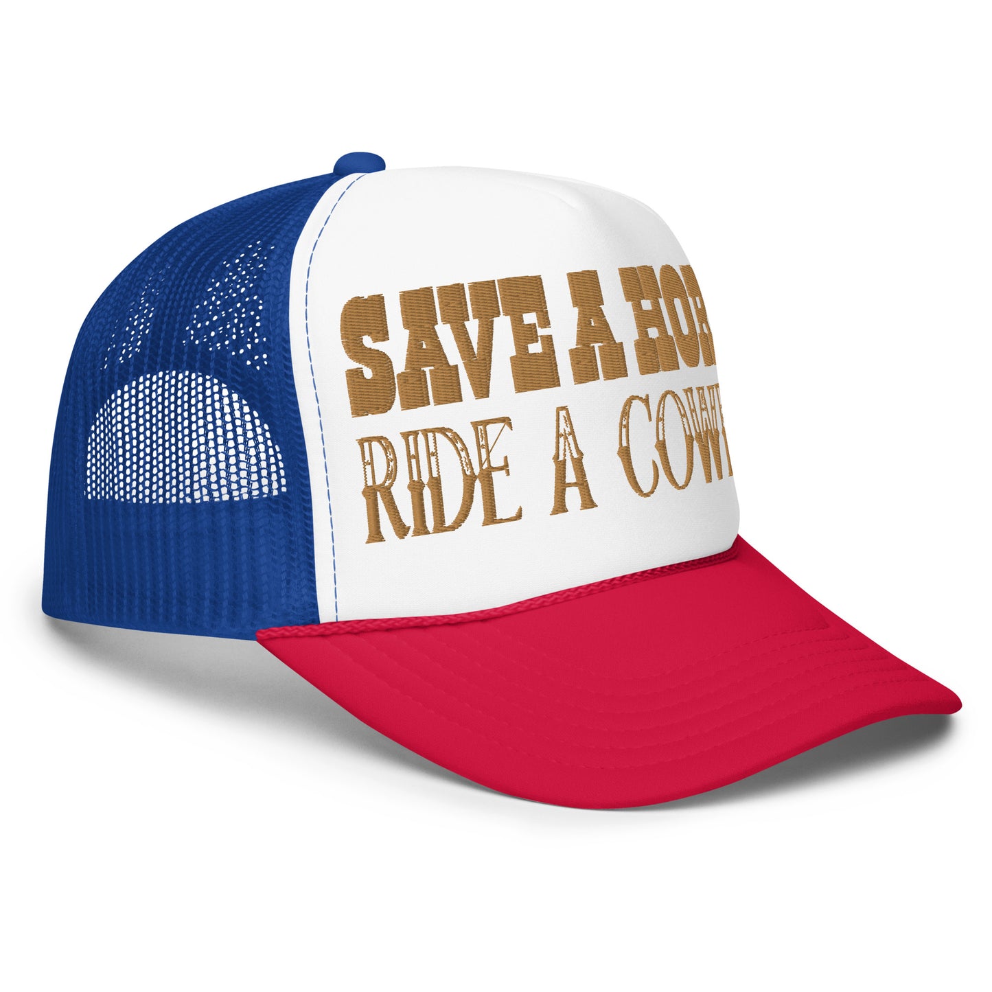 'Save a Horse' Embroidered Trucker Hat